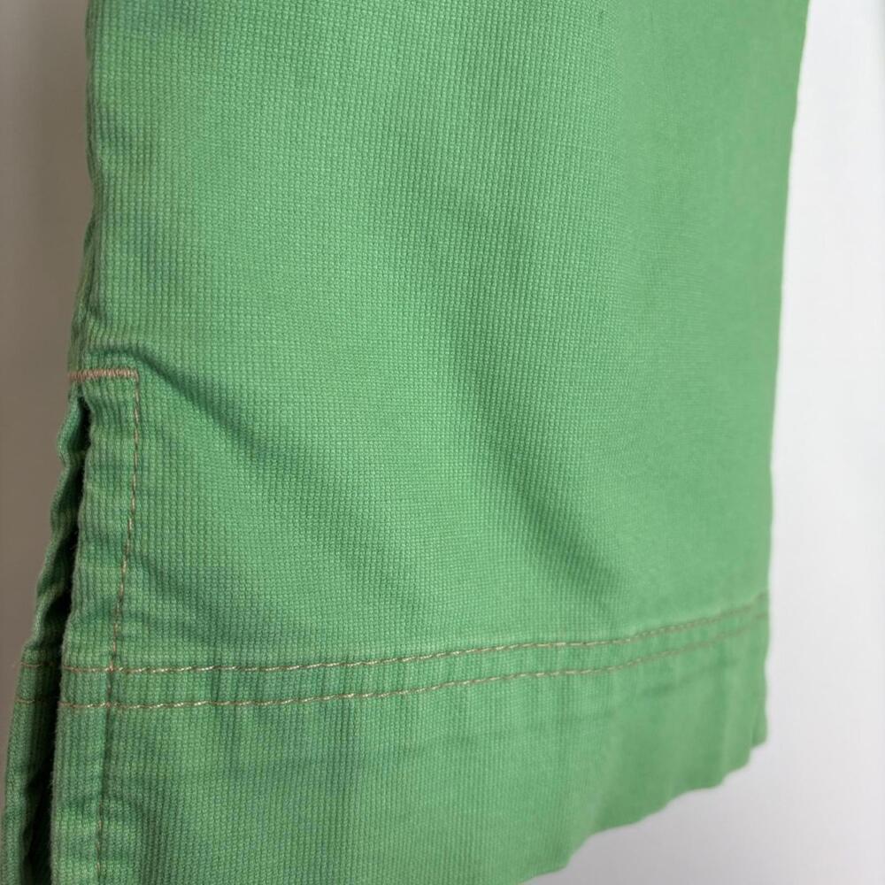 Y2K Old Navy Ultra Low Rise Bright Green Cotton Corduroy Capri Pants Size: 8 - Picture 4 of 7